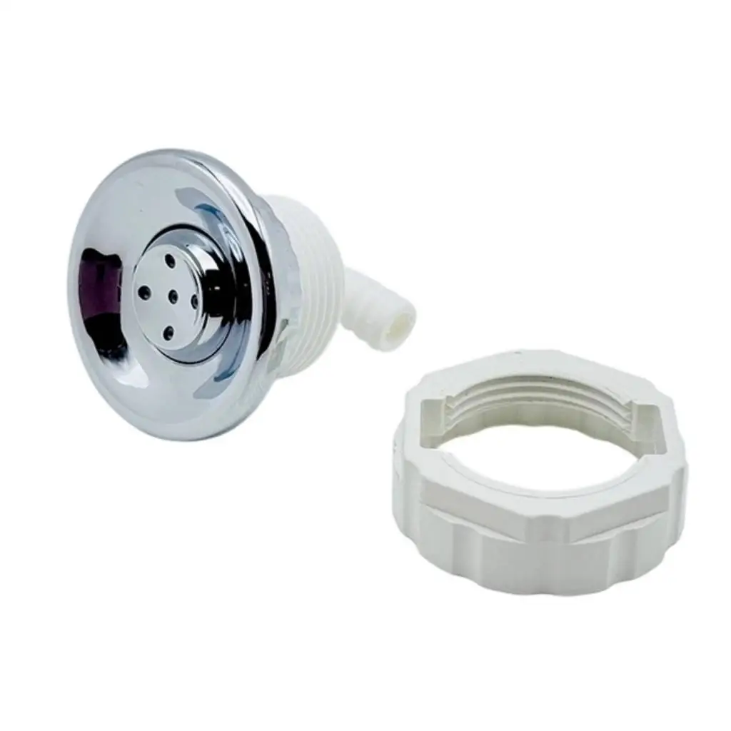 Chrome Shower-Head Spray Head Threaded Connector Bathroom Fixture