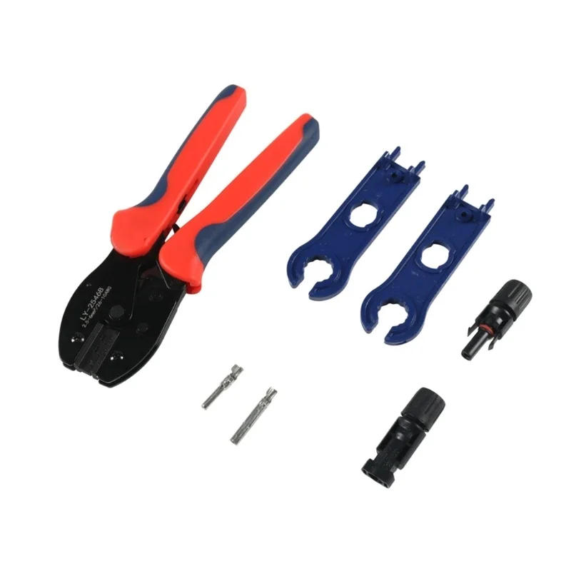 Solar Crimping Tool Solar Cable Connector,Crimper Tool,Spanner Wrench Wire Strippers Crimping for Solar Panel Cable