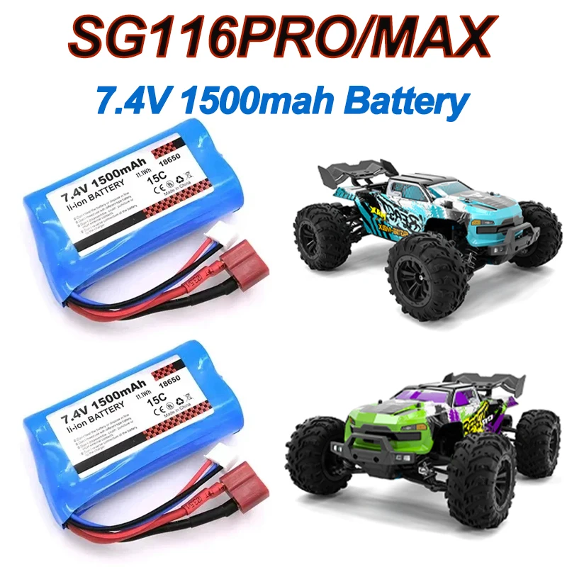 

SG116PRO SG116MAX RC Original auto parts Battery: 15C 2S 7.4V 1500mAh lithium-ion battery /7.4V USB SCY16101 16102 16103 Q130