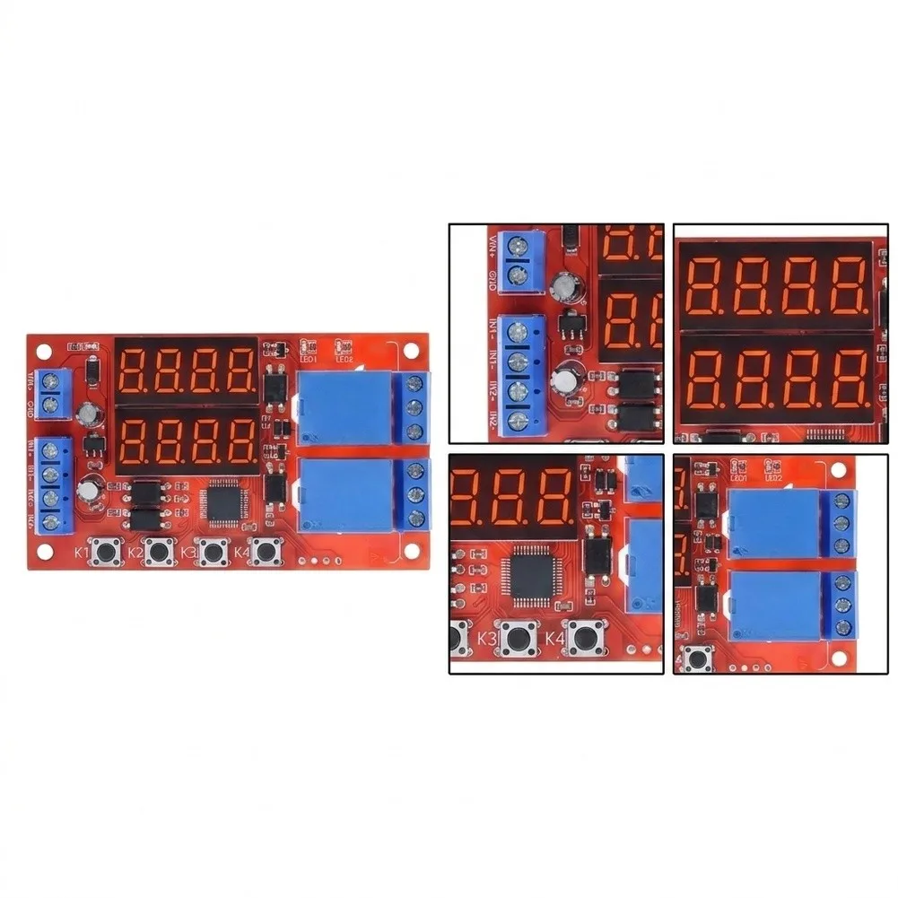 For Precise Task Scheduling Dual Channel Time Delay Switch Optocoupler Isolation Switch Electronics Project Time Delay
