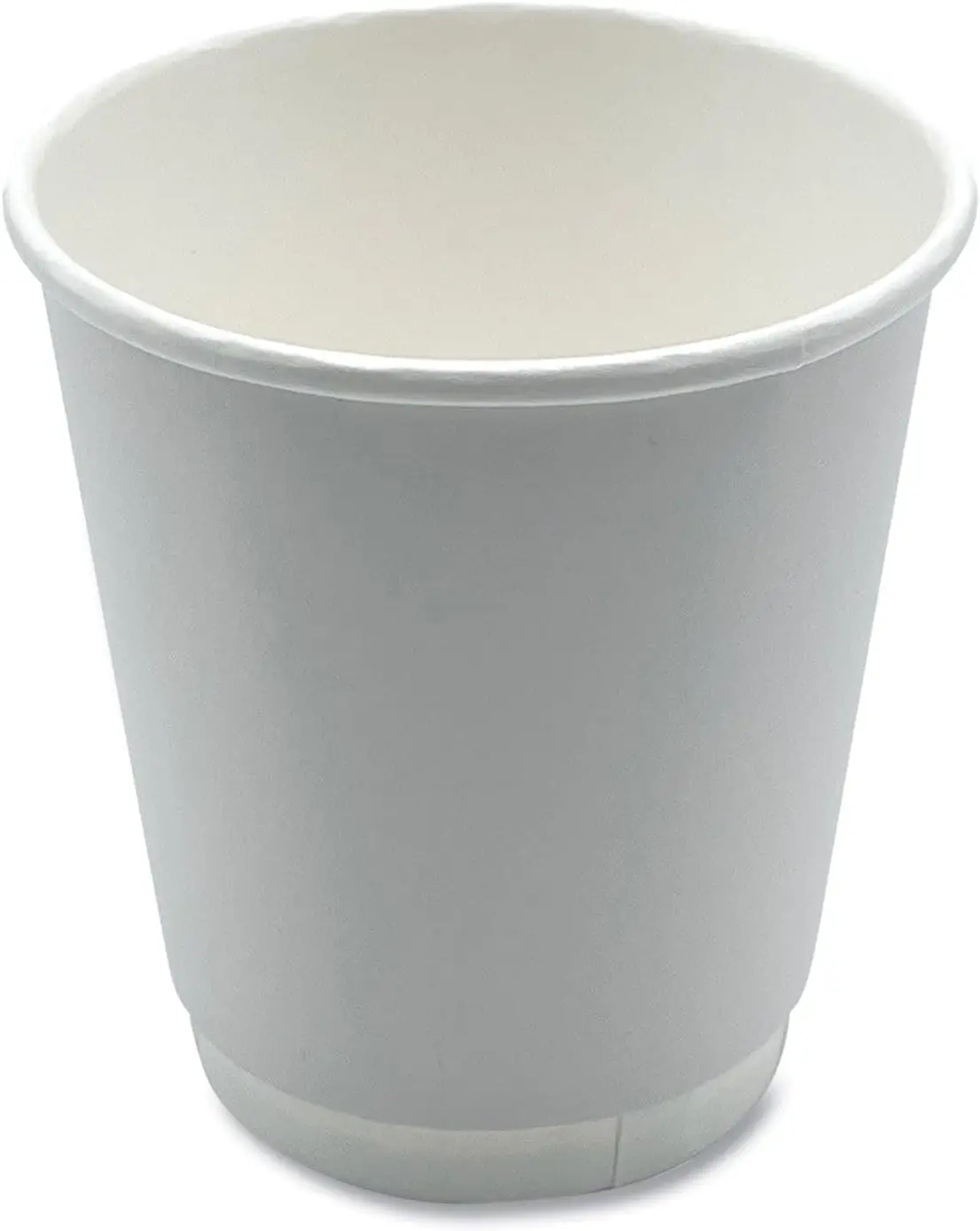 

Paper Hot Cups, Double-Walled, 10 oz, White, 500/Carton