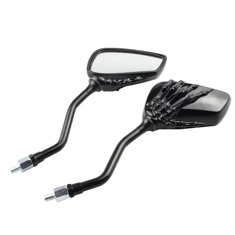 

For Fit Mirror Bolt Street Sport Bike Chopper Cruiser for Universal Motorcycle Skull Hand Claw Rear-View Side Mirror
