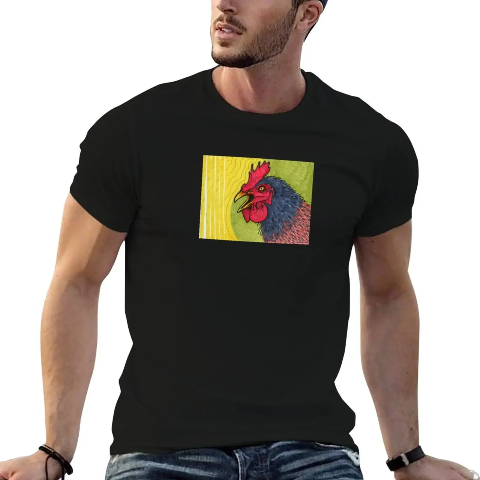 Rooster Crow T-Shirt T-shirts oversize topping blacks affliction shirts mens graphic t-shirts anime