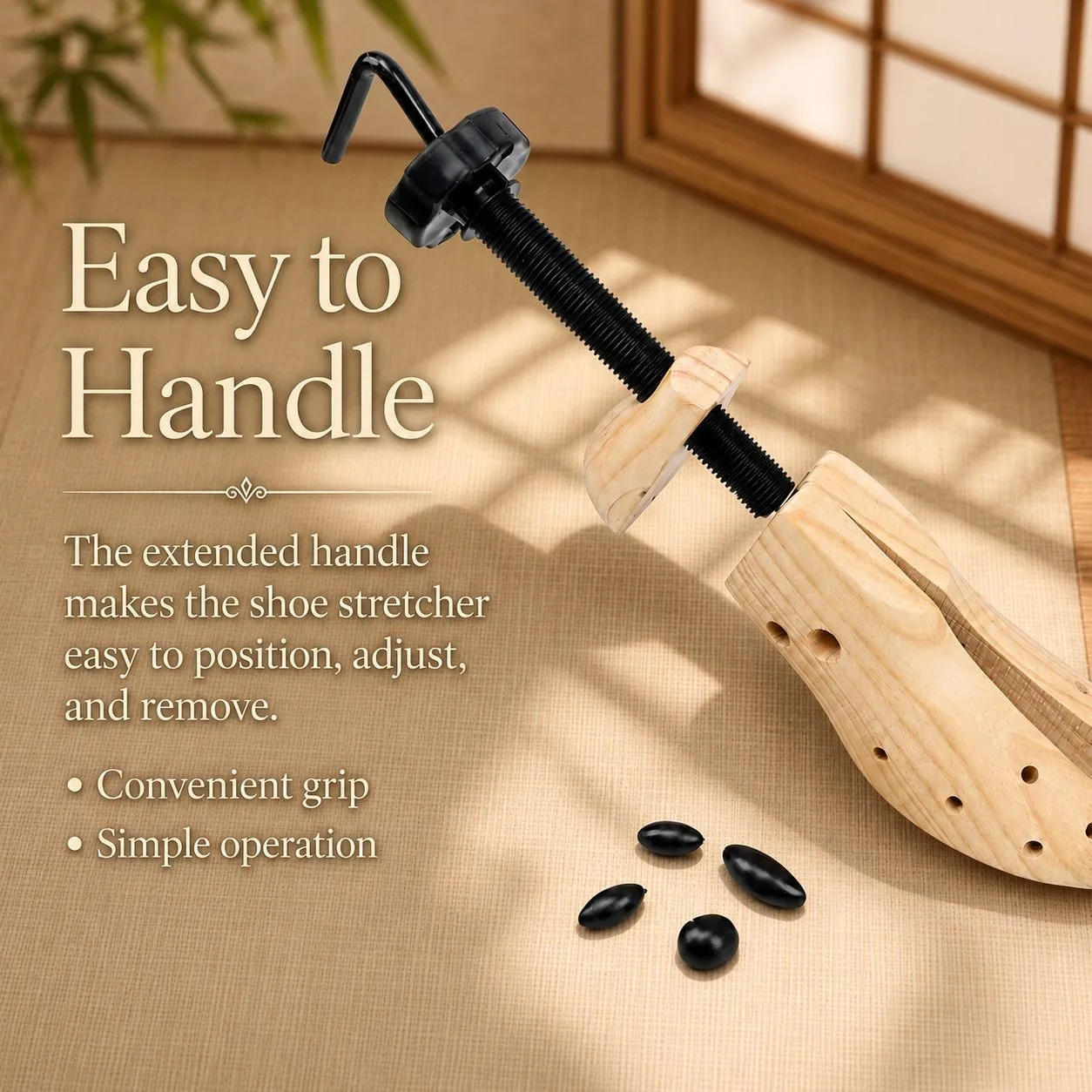 Shoe Trees Wooden Shoe Stretcher,Adjustable in Length and Width Size for Men and Women, Wood Shaper Stretches Length & Width