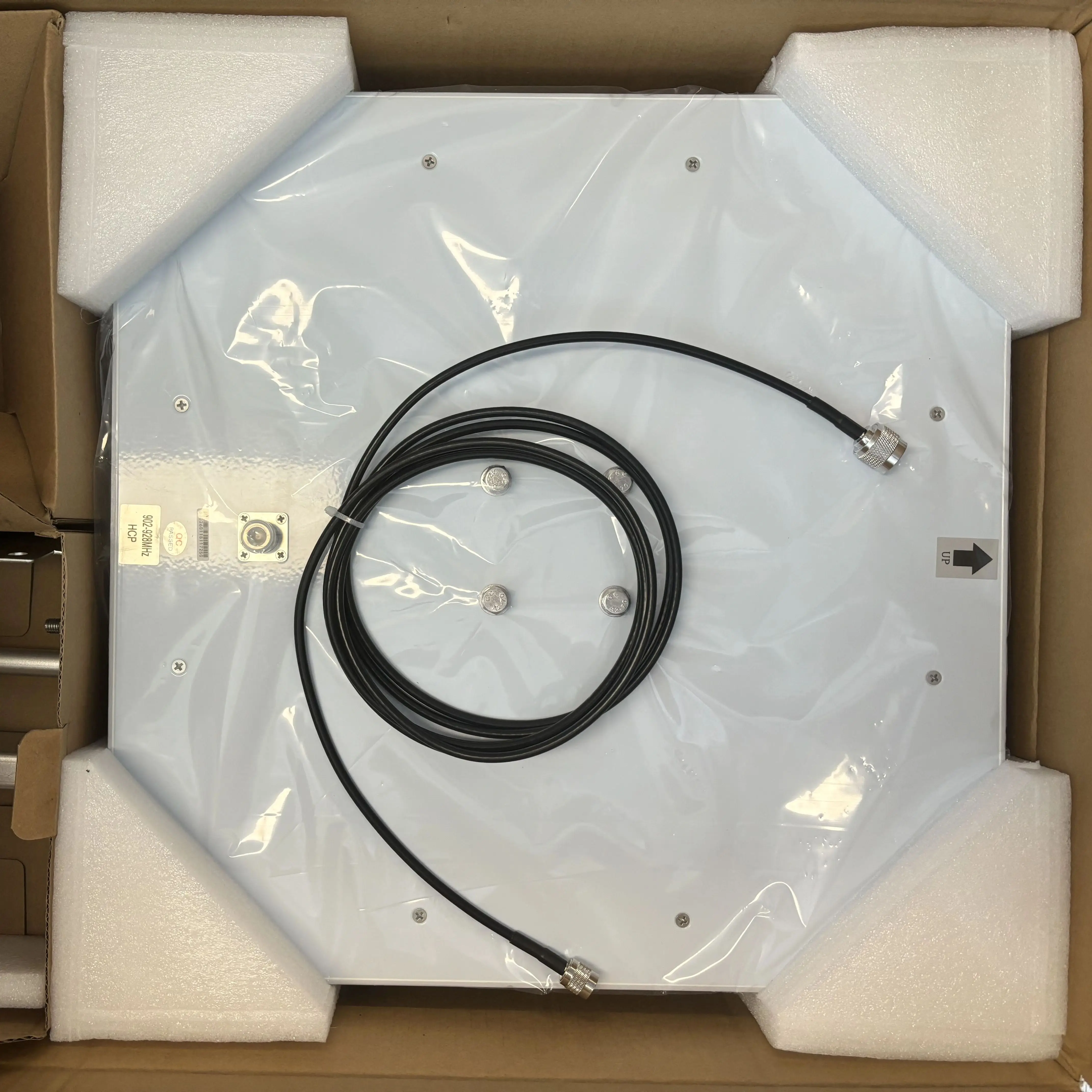 long range 860-960mhz gain UHF RFID reader antenna 12dBi circular outdoor for access control parking vehicle management