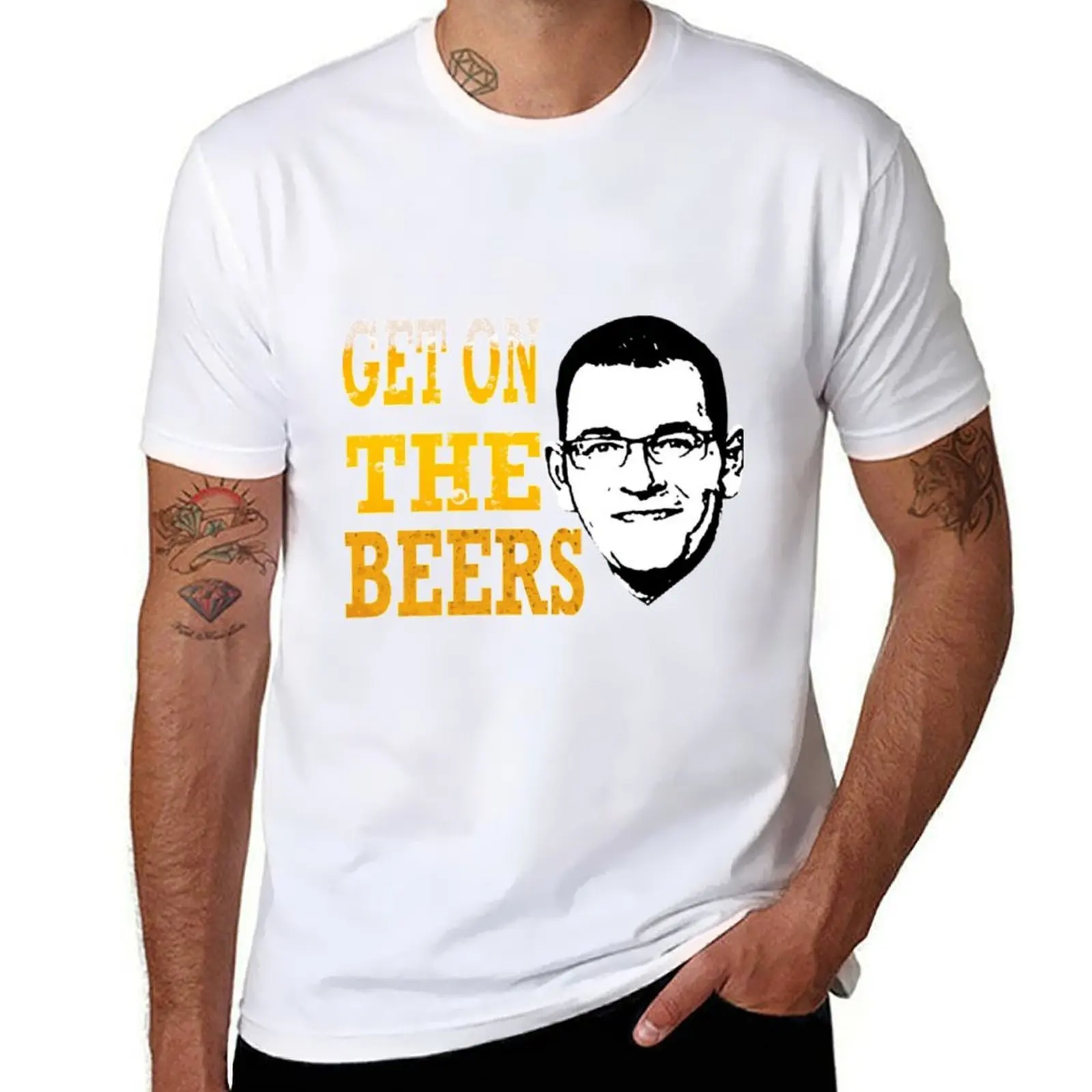 

Get On The Beers T-Shirt man t shirt designer t shirt for man 100 percent cotton cotton tshirt 100% T-Shirt