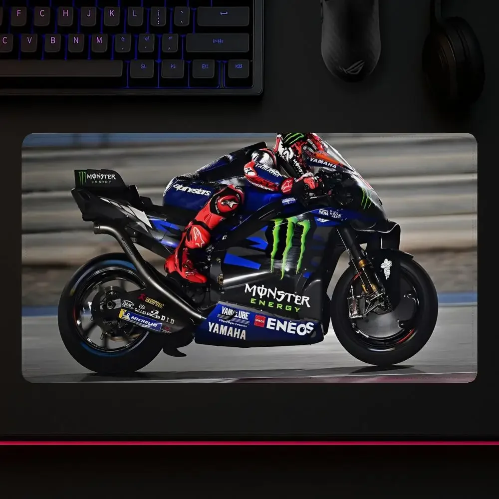 Fabio Quartararo Moto NO Mouse Pad Gaming office Accessories Mousepad Large Game Keyboard overlock Non-slip Desk Mat Diy
