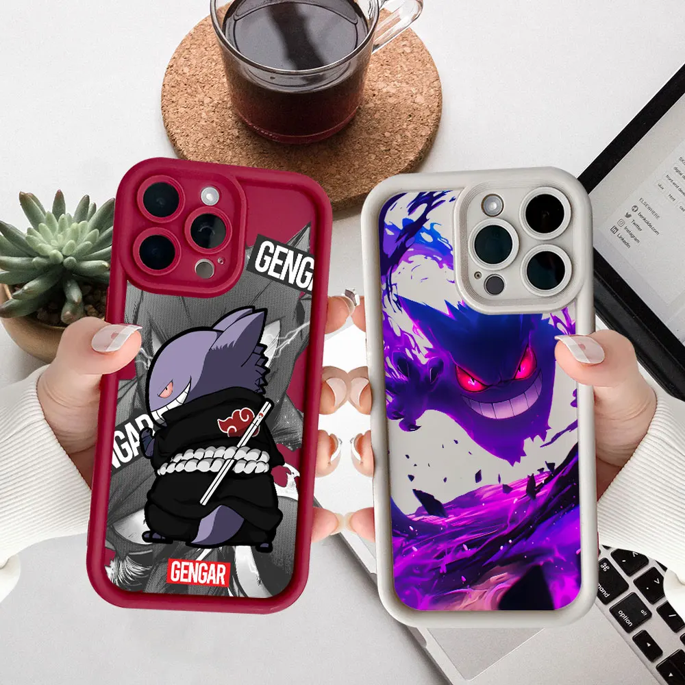 

Gengar Pokemon Pocket Monster Case For Samsung Galaxy S25 S24 S23 S22 S21 S20 Ultra Fe S10 Plus Note 20 Ultra 5G Silicone Cover