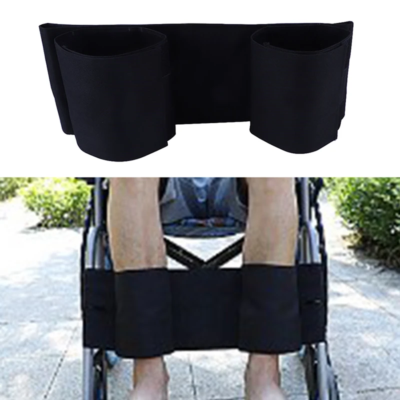 Portable Wheelchair Non-Slip Leg Strap Adjustable Medical Seat Belt Wheelchair Leg Supports Footrest Restraint Elderly Disabled