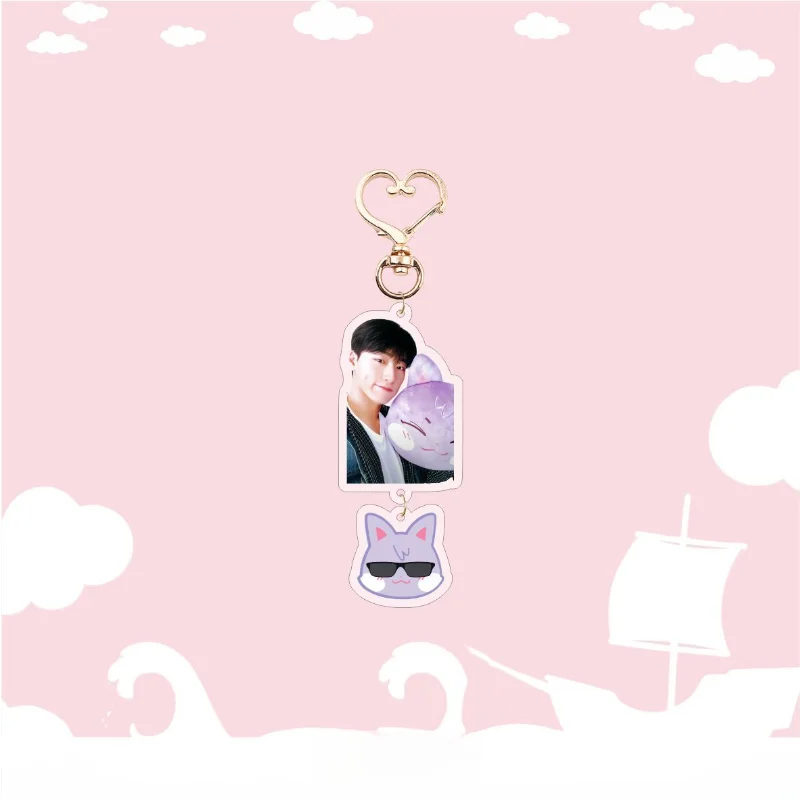 

Kpop ATEEZ акриловый брелок Yunho Yeosang San Mingi Wooyoung сумка-подвеска аксессуары ATEEZ Fans Collection подарочные брелоки