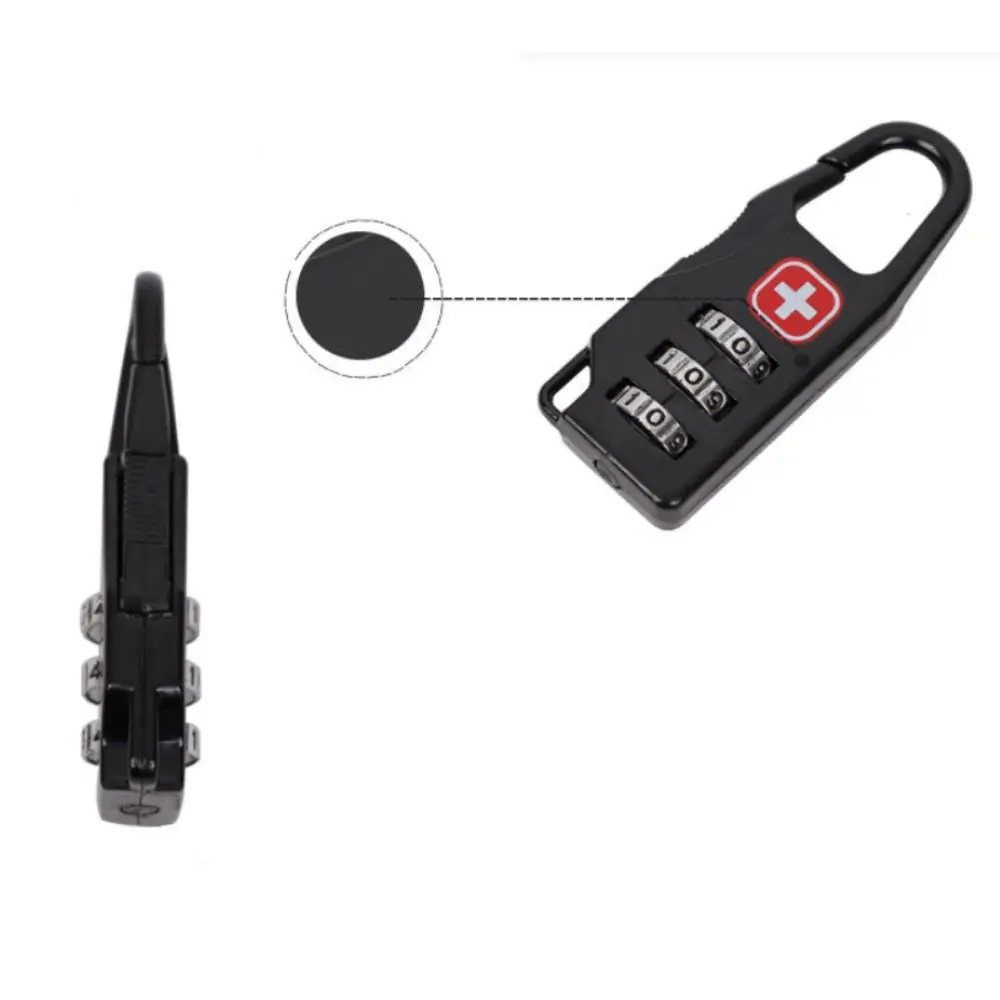 Password Padlock Portable Alloy Lock Mini Lock Number Lock Luggage Lock Anti-theft 3 Digit Drawer Cabinet Padlock Handbag