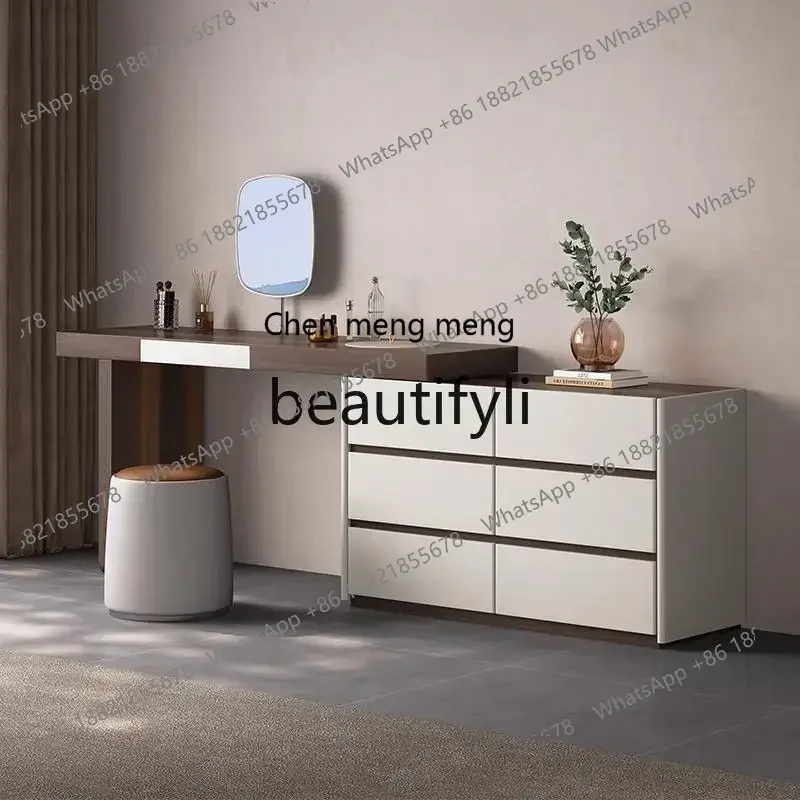 

D178 High-end dresser storage cabinet integrated modern simple bedroom end corner solid wood