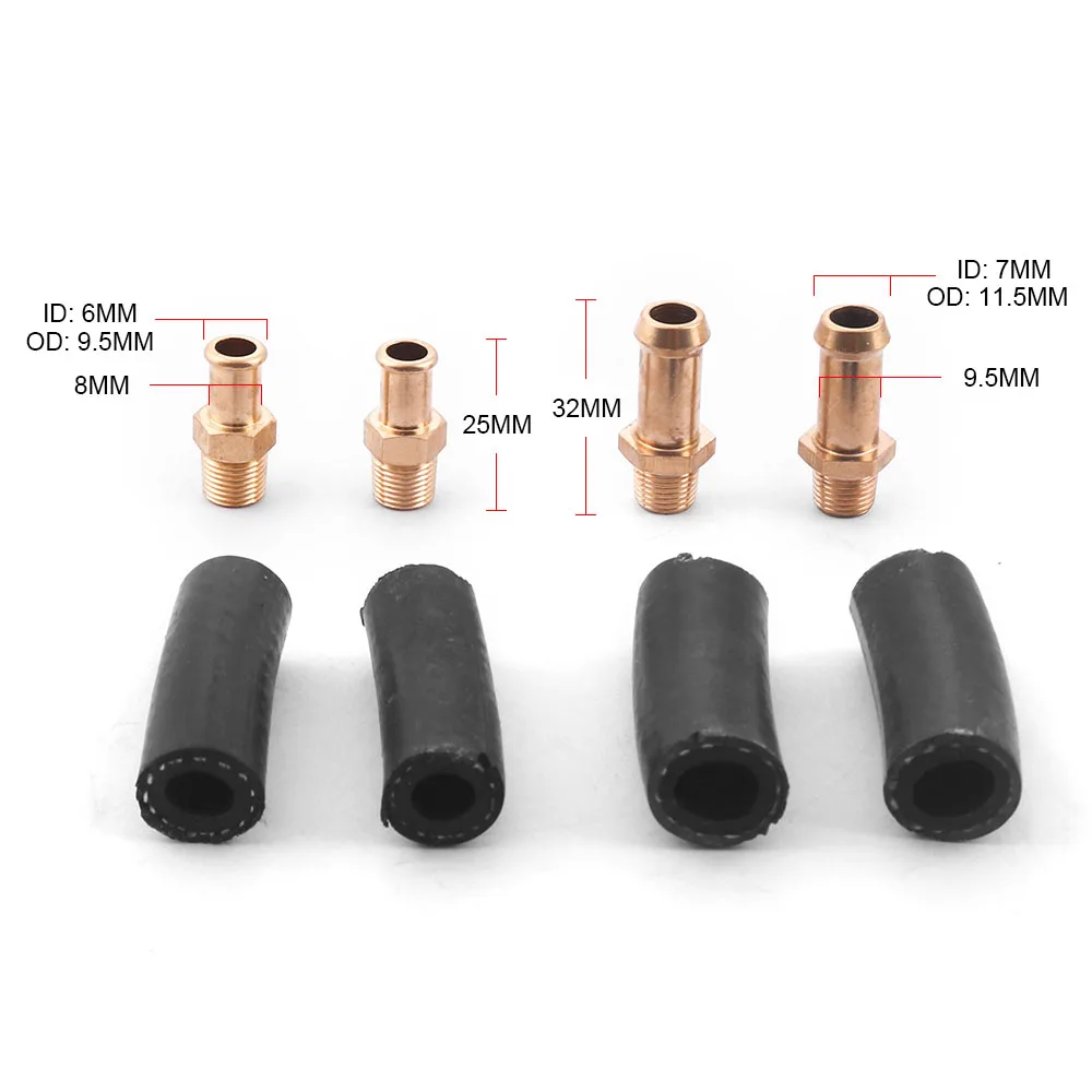 Universal 1.5 - 5 psi manual ajustável carburador carb bomba de combustível 5/16 "(8mm) 3/8"(10mm) regulador de pressão da linha de combustível