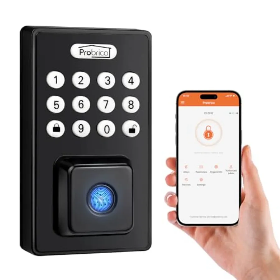 

Умный дверной замок с отпечатком пальца для входной двери, безключевой доступ, электронный замок-защелка с цифровой кодовой панелью