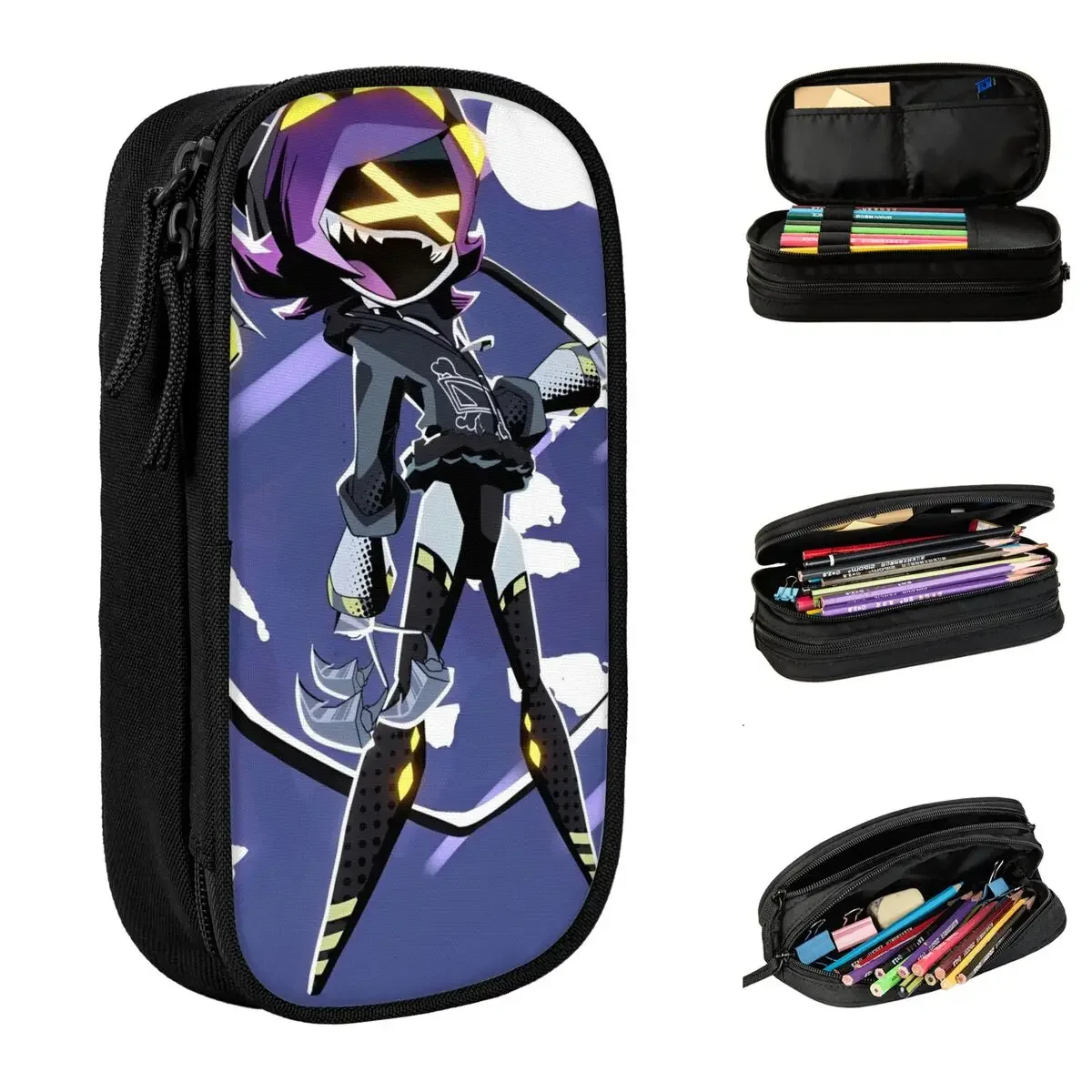 

Fashion Murderdrones Uzi N Anime Pencil Case Pencilcases Pen Box Kids Large Storage Bag School Supplies Gift Accessories