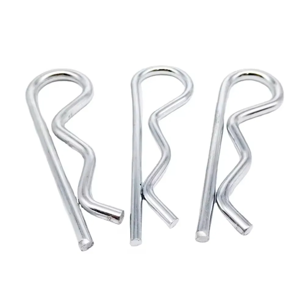 10/20pcs M1 to M4 Steel R Type Spring Cotter Pin Wave Shape Split Clip Clamp Hair Tractor Pin for Car Rod Diameter = 1 to 4mm