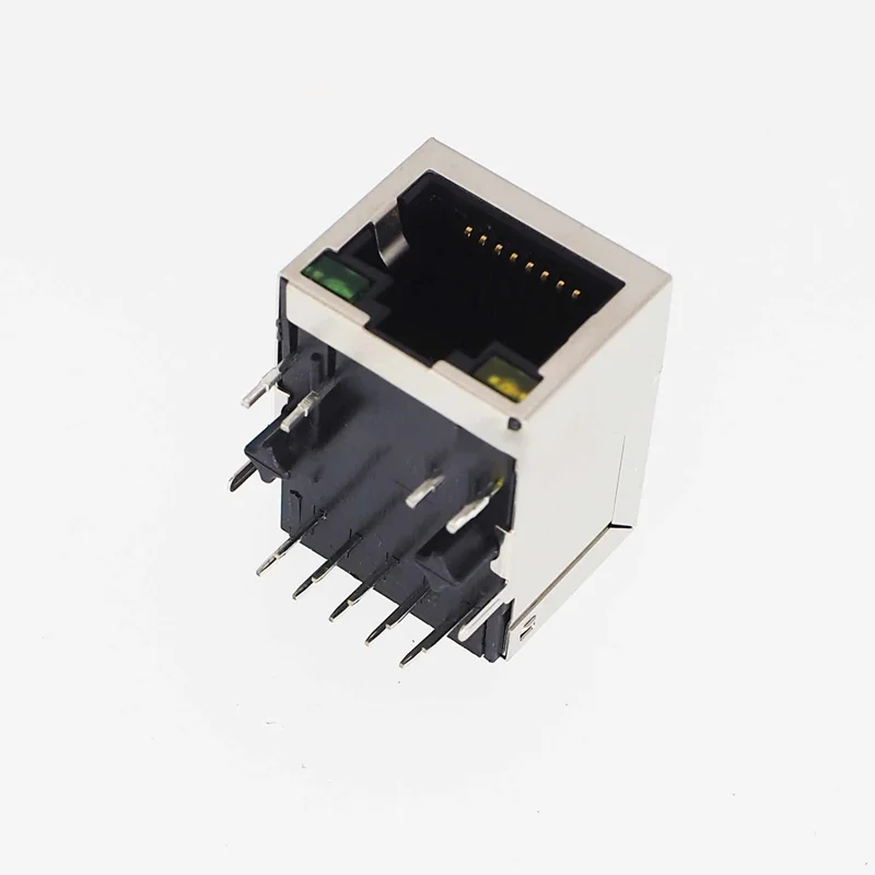 100Mbps LED network port Vision 911105A RJ45 with filtering transformer, replacing HR911105A