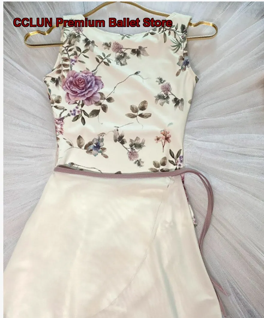 Women's ModLatBal Floral Pattern Dance Leotard Yoga Gymnastics Basic Training