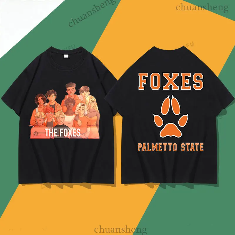 تي شيرت Foxhole Court Palmetto State Foxes تي شيرت أندرو مينيارد للجنسين قطن وجهين مطبوع تي شيرت مضحك جرافيك ملابس الشارع الشهير