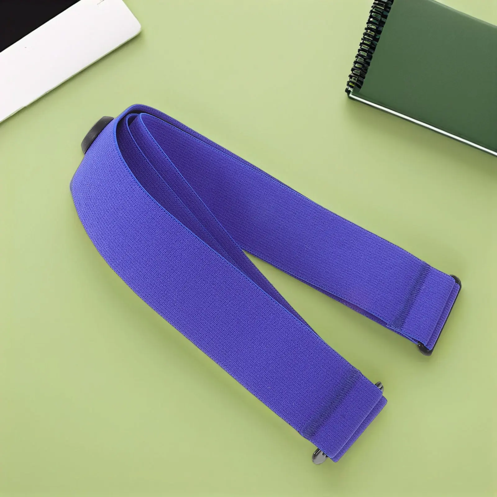 Adjustable Heart Rate Monitor Chest Belt 43.3 Inch Silicone Fitness Tracker Strap for Gym Cycling Running Accurate Comfortable