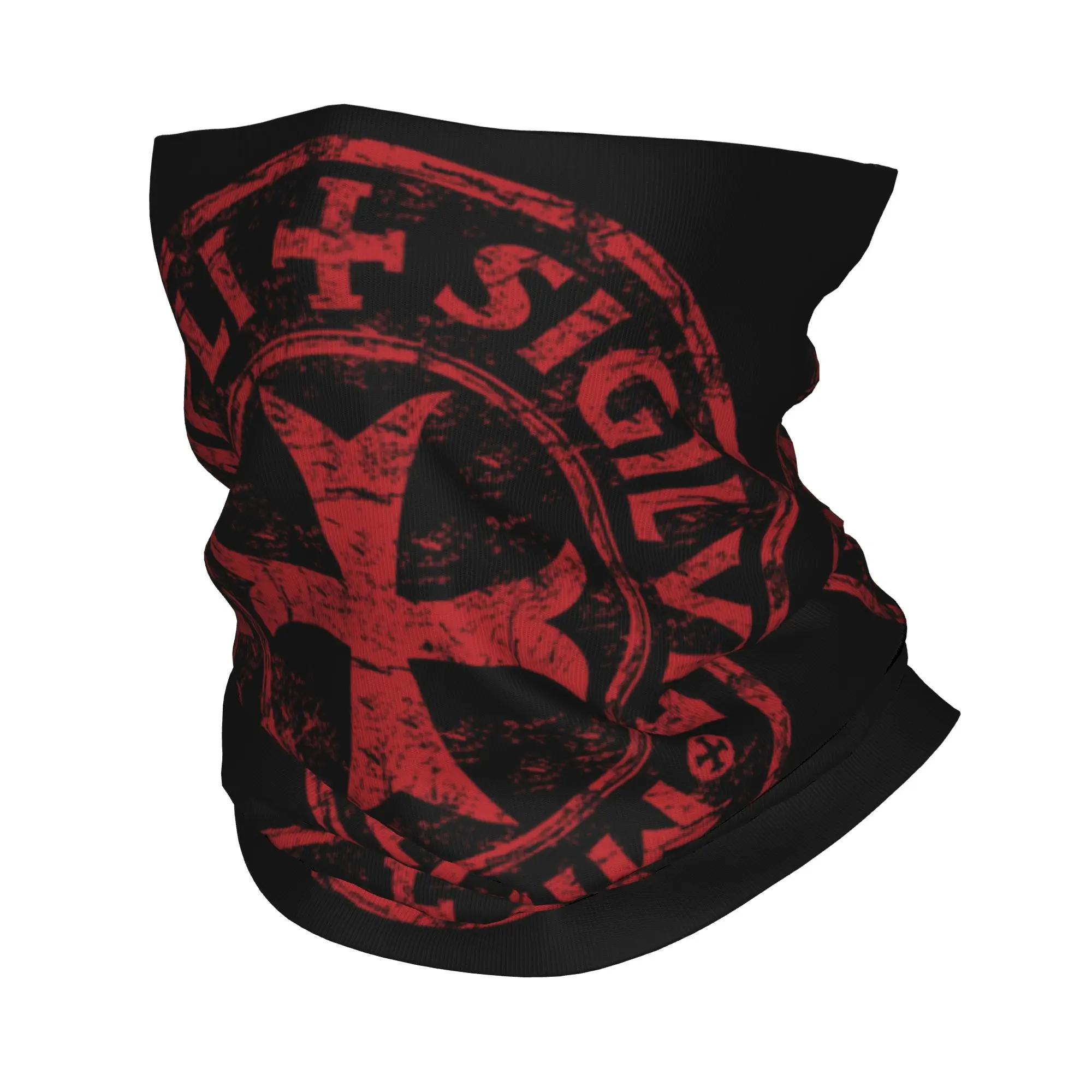 Templar Knight Seal Cross Medieval Warrior Deus Vult Bandana Neck Gaiter for Cycling Wrap Scarf Headband Warmer Face Scarf Cover