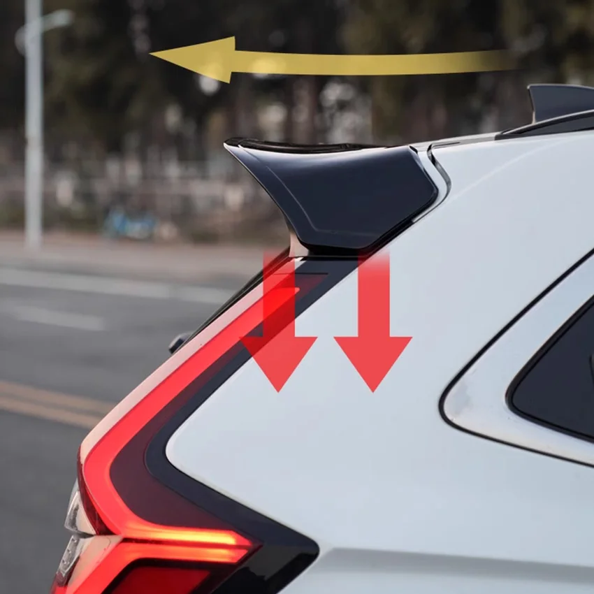 2023 To Up For Honda CRV Rear Spoiler Trunk Wing Lip By High Quality ABS Gloss Black Carbon Fiber Look Body Kit Accessories