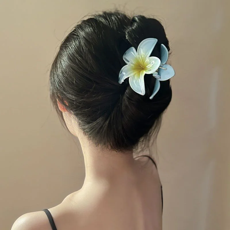 女性のための花クリップ、女性のための大きなヘアピン、女性のための女性のヘアクリップ、カニ