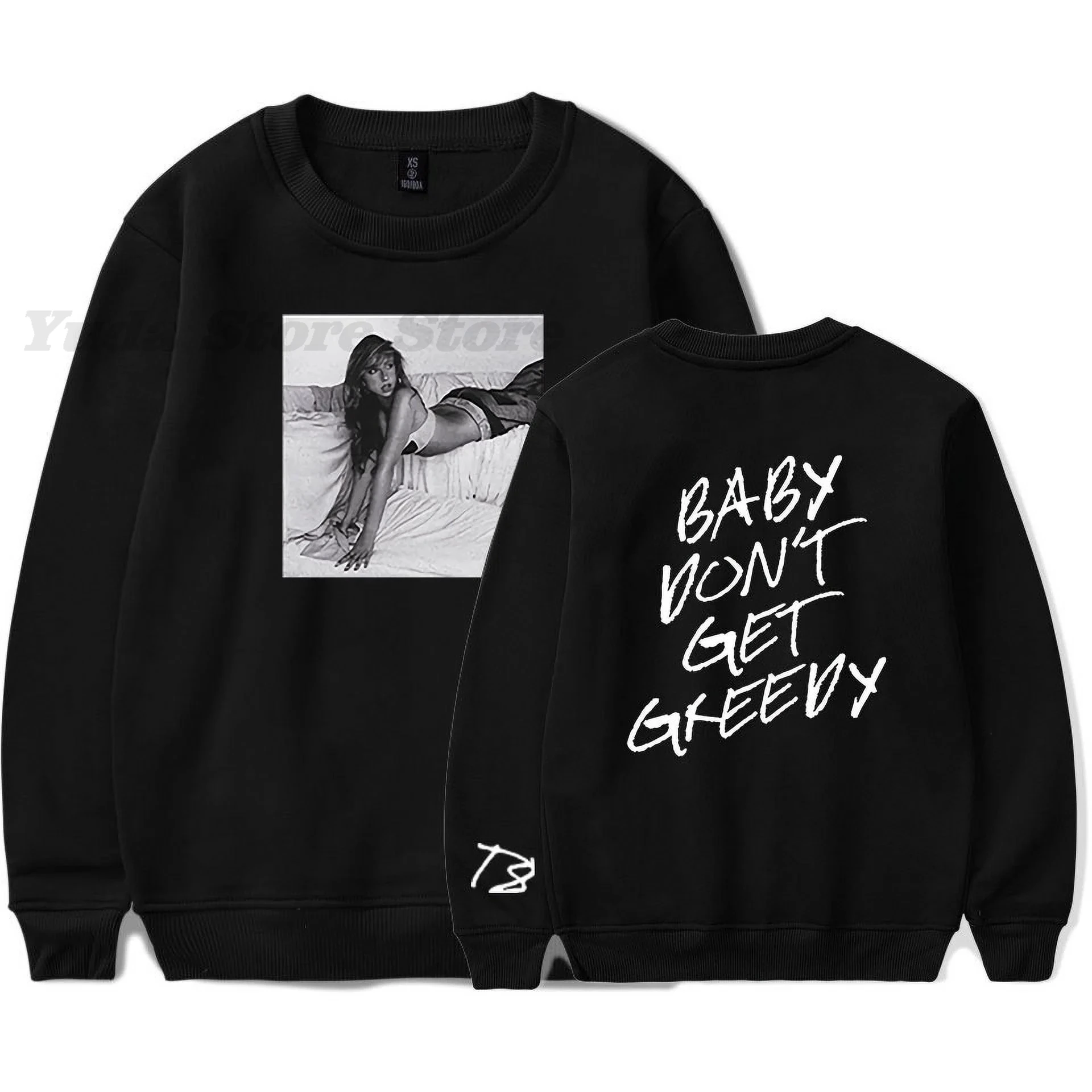 Tate Mcrae Merch New Album Greedy Longsleeve Merch Crewneck Hoodie Sweatshirt Logo Women/Men Pullovers Hooded