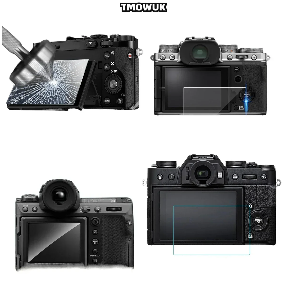 

For Fujifilm X-T1 T2 XA3 XA5 XA10 XA20 9H Hardness HD Clear Tempered Glass LCD Protective Film Guard