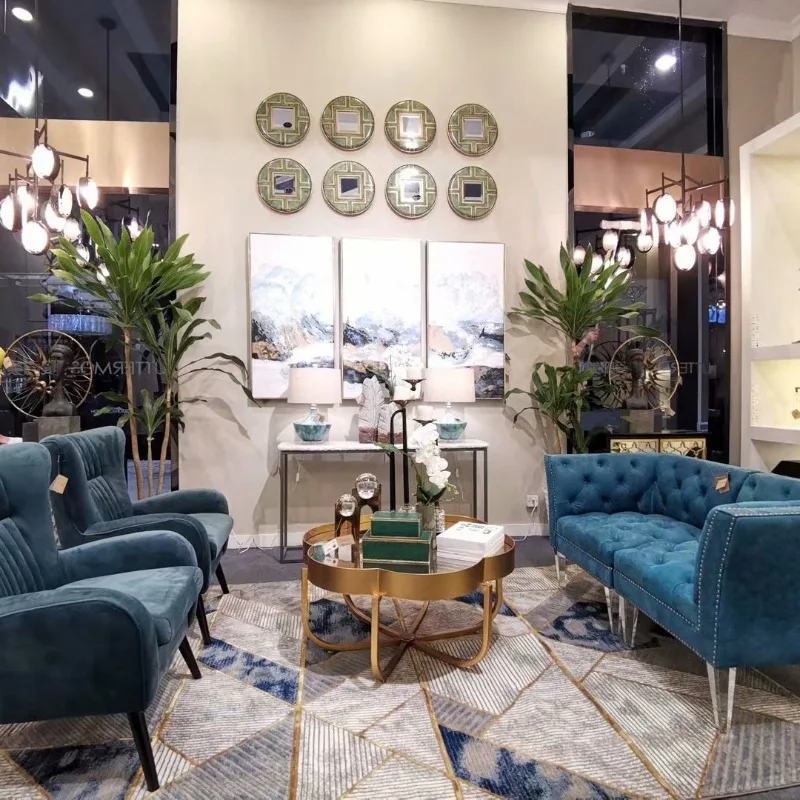 Americano retro luz lâmpada de mesa luxo simples modelo hotel quarto decorativo ornamento cerâmica lâmpada mesa