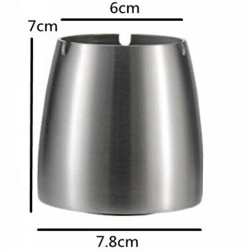 Stainless Steel Ashtray with Lid, Windproof for Outside, Home Table Bar, Ash Tray