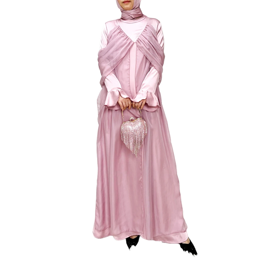 

Новое платье Eid Djellaba Ramadan в стиле пэчворк, мусульманское женское платье Абая, длинный кафтан, Дубай, халат, исламская одежда, Musulmane Femme Vestidos