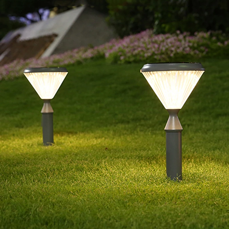 

Modern Design Outdoor Waterproof Solar Lights Villa Hotel Landscape Park Courtyard Lawn Lights Aluminum Street LED Lamps