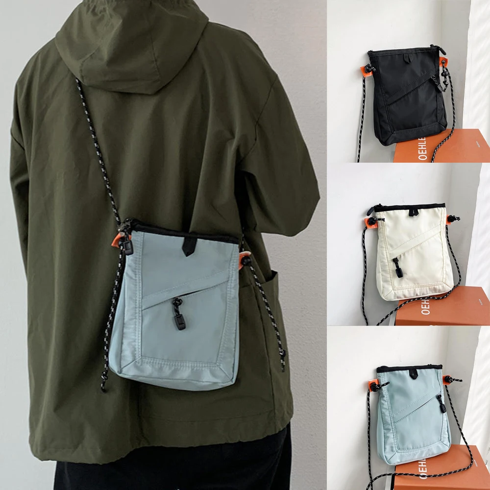 Mini bolsa de viaje impermeable para hombres y mujeres, bolso de hombro cuadrado pequeño, bolso de mensajero, bolso cruzado Unisex, nueva moda