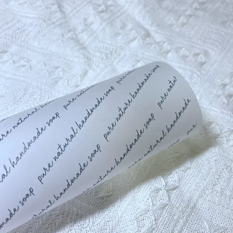 100pcs/lot 80% Transparent Wax Paper Handmade Soap Wrapping Paper Gift Wrapping Paper Packaging for Small Order Customzied LOGO