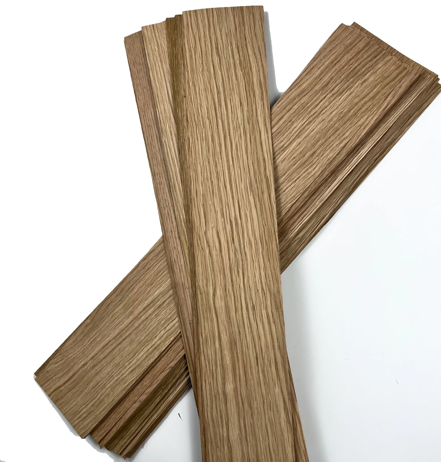 15 teile/los l: 640x110x1mm natürliche weiße Eiche dünne Hacks chnitzel Holz furnier platten