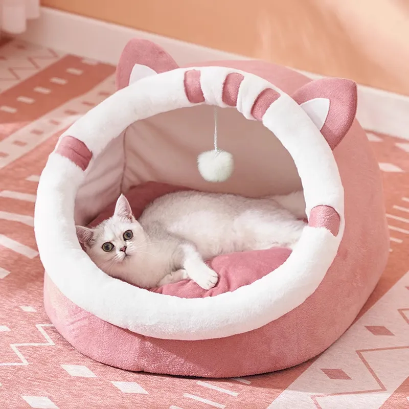 Cama Redonda de Algodón de Calidad para Perros, Colchón Único para Perros Medianos, Artículos para Perros de Interior, Camas para Perros de Diseño, Muebles para Perros