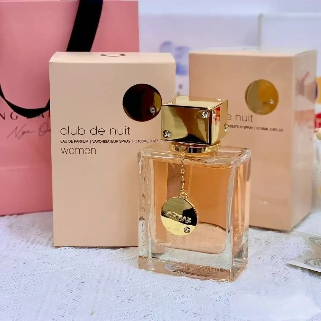 

Club de Nuit Woman Premium EDP: Clear Square Bottle, Long-Lasting Refined Aroma for Women