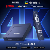 MECOOL 2025 Android 12 TV Box KM9 Pro Max With Google Netflix Dolby Audio Certified 2GB 32GB HDR 4K WiFi 5G BT 5.0 100M IP TV