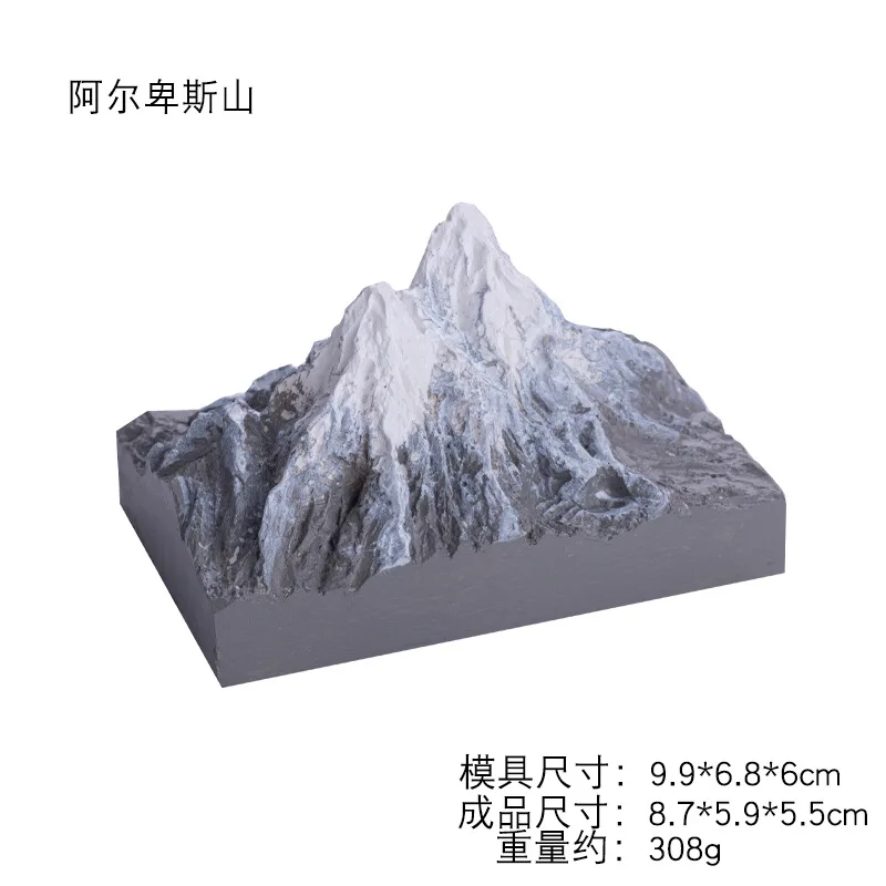 Alpine Alps Ladder Flowerpot Silicone Terrace Cement Aromatherapy Decoration Fragrant Stone Mould Resin Molds A314