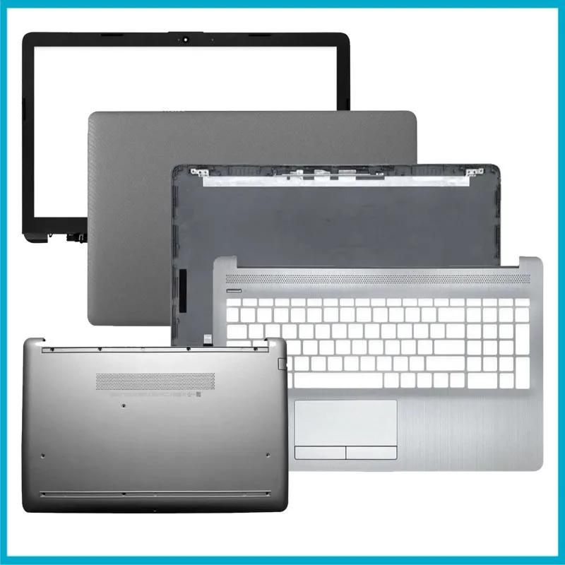 LCD Back Cover Front Bezel Hinges Palmrest For HP 15-DA 15-DB 250 G7 255 G7 TPN-C135 C136  Lower Bottom Case Top Case LCD Back