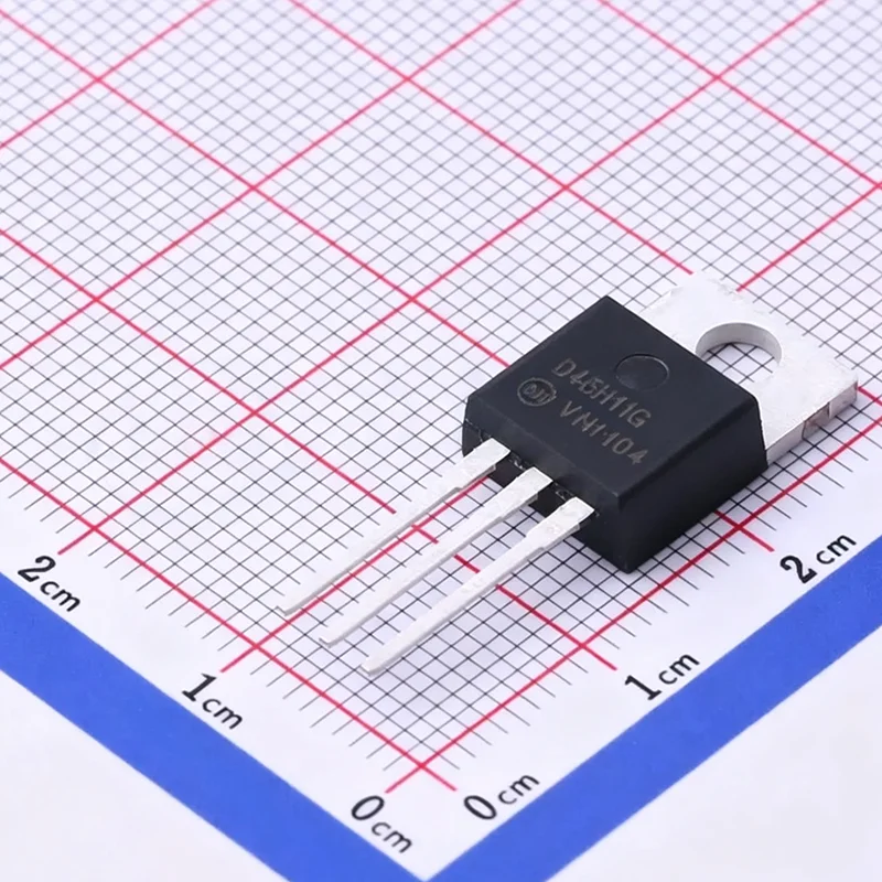 10PCS/LOT D45H11G marking D45H11G Bipolar (BJT) Transistor PNP 80 V 10 A 40MHz 2 W Through Hole TO-220
