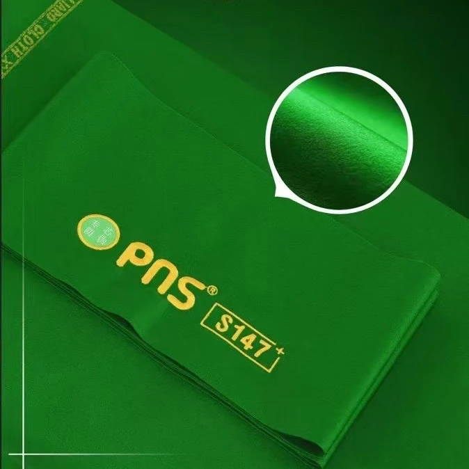 Tournament PNS S147 Green 12ft Snooker Table Cloth Complete Set 1.95meter Width Durable and Smooth for Superior Play