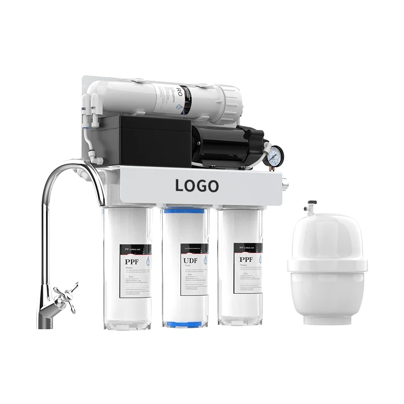 Electric 4-Stage RO Water Purifier Reverse Osmosis System Automatic Drainage Direct Drinking Water Outlet Household Use Hotels