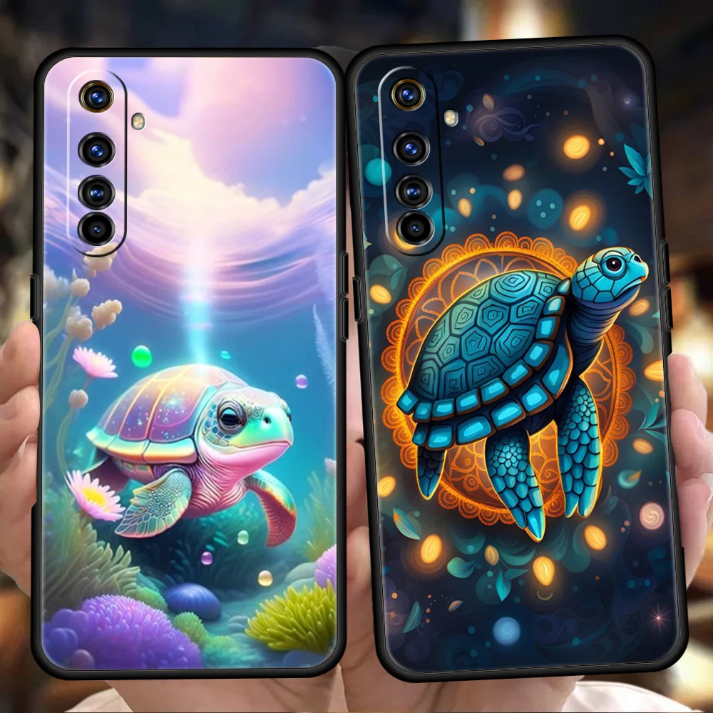 Ocean Animal Tortoise Silicone For Realme 10 11 8i 9i 9 Pro Plus GT2 C3 6 7 8 Pro C21 C11 C25 C35 Pro 5G Shockproof Phone Cover