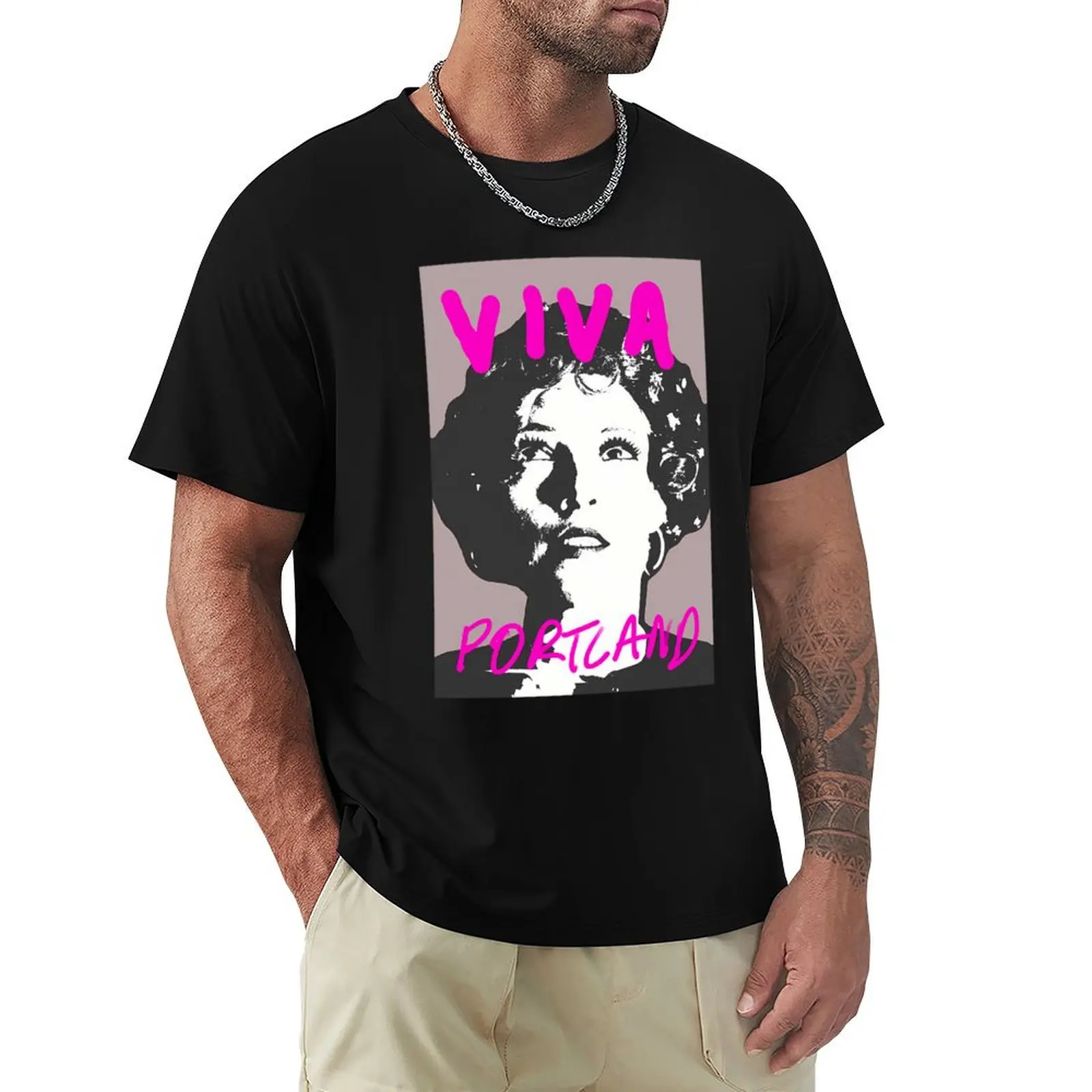Viva Portland Factory Girl Graphic T-Shirt t shirts for man graphic vintage T-Shirt