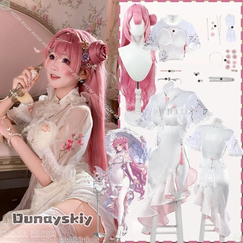 

Аниме-игра GODDESS OF VICTORY: NIKKE Косплей Дороти Костюм Сексуальное белое кружевное платье Cheongsam Qipao Lolita Halloween {Yumekiri}