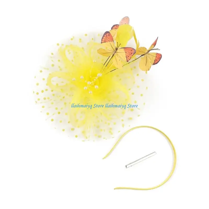 573B Distinctive Hairpiece And Delicate Flower Hair Clip Stylish Headwear