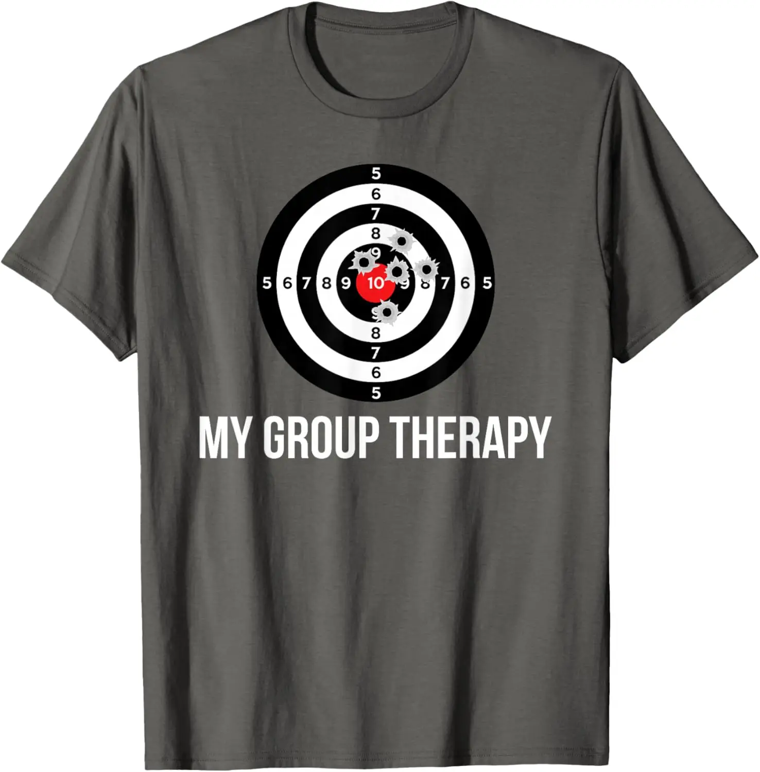 Gun Group Therapy Shooting Range T-Shirt 100% Cotton O-Neck Short Sleeve Summer Casual Mens T-shirt Streetwear