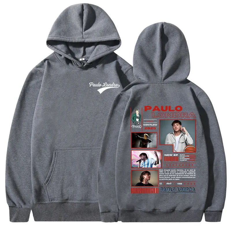 مغني الراب باولو لوندرا هومرون هوديس ملابس للرجال موضة الهيب هوب مقنعين البلوز الصوف كنزة بمقاس كبير هودي الشارع الشهير
